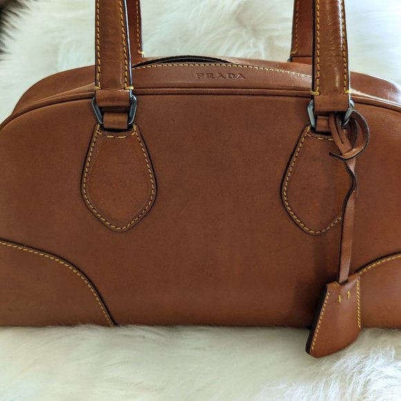 Prada Handbags - Prada Vitello England Boston Bag